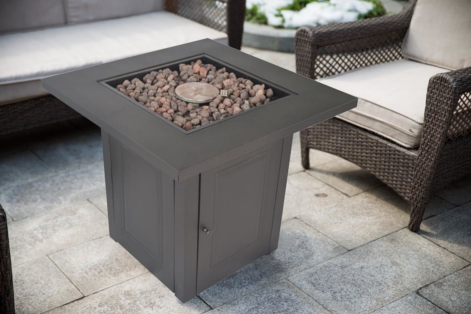 LEGACY HEATING Propane Fire Pit Table Doba